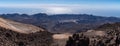 View from Teide ÃâÃÂ¾ Las Canadas Caldera volcano with solidified lava and Montana Blanca mount. Teide national Park, Tenerife, Royalty Free Stock Photo